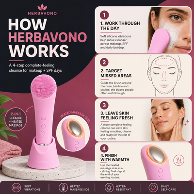 HerbaVono Facial Cleansing Brush