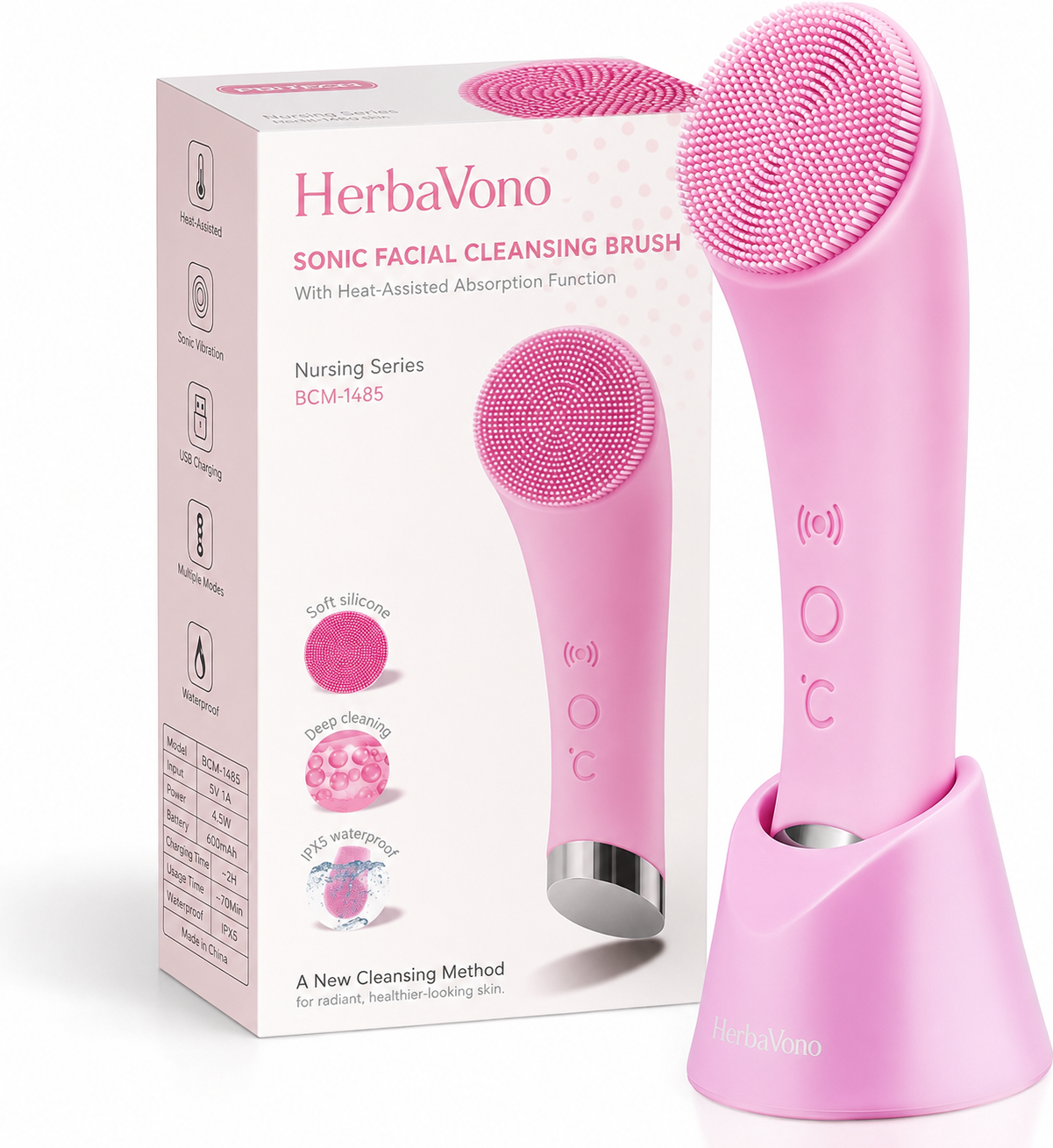 HerbaVono Facial Cleansing Brush